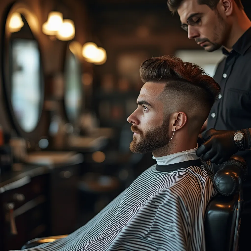 Ambiente de barbería